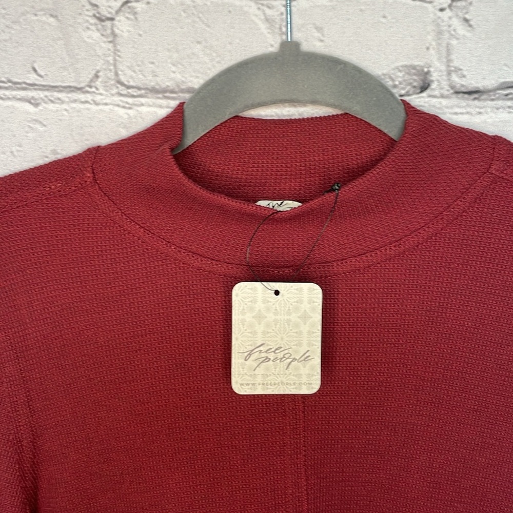 NWT We The Free Gorgeous Cuff Thermal Top - Wild Garnet Combo - Size Small - Picture 6 of 17
